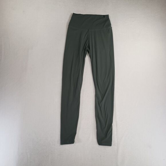 Sunzel Buttery Soft Olive Green Leggings Size Small Stretch Ankle Workout Gym - Picture 1 of 10